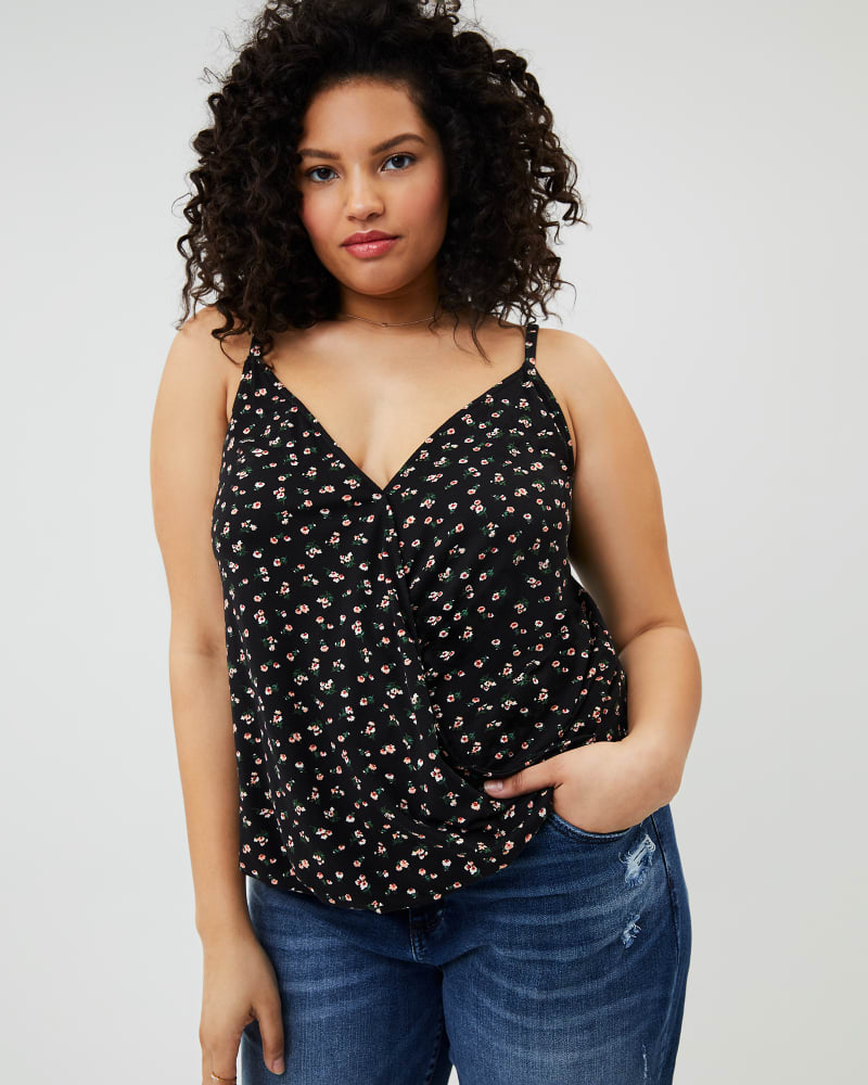 Front of plus size Victoria Blouson Tank by Socialite | Dia&Co | dia_product_style_image_id:156707